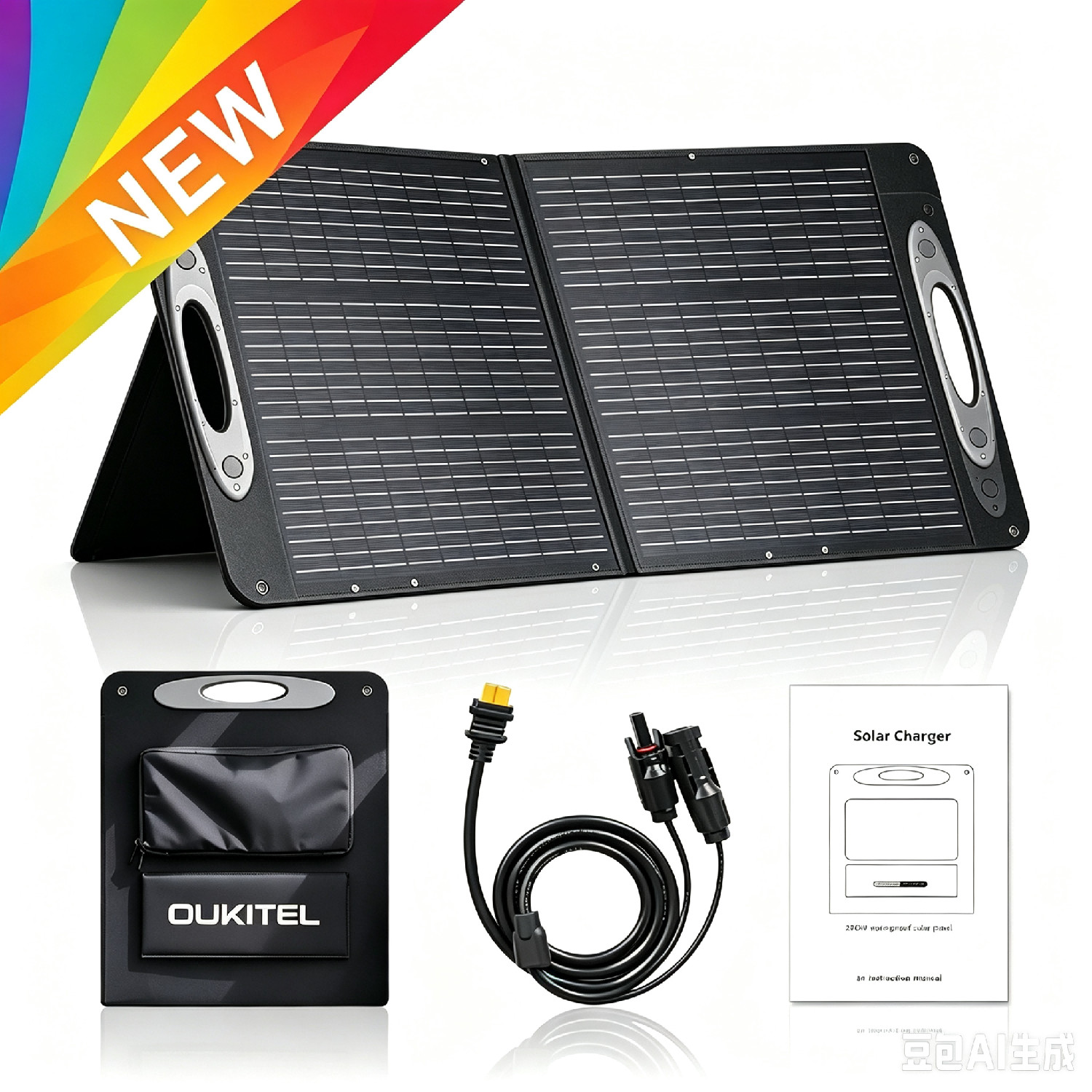 Portable Solar Panel 100W Efficiency Mono Foldable SolarCharger for PowerStation gallery