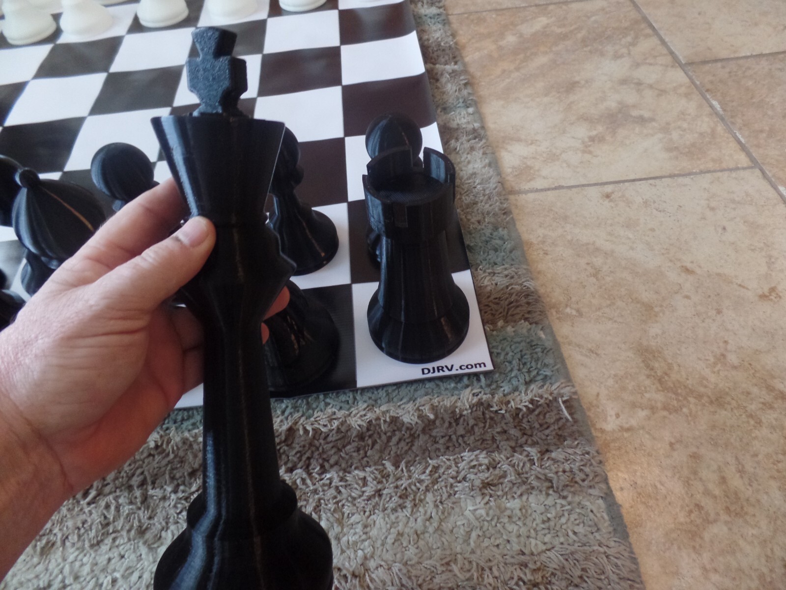 Giant 13 Inch High Chess Set Over 12 Inches Tall gallery