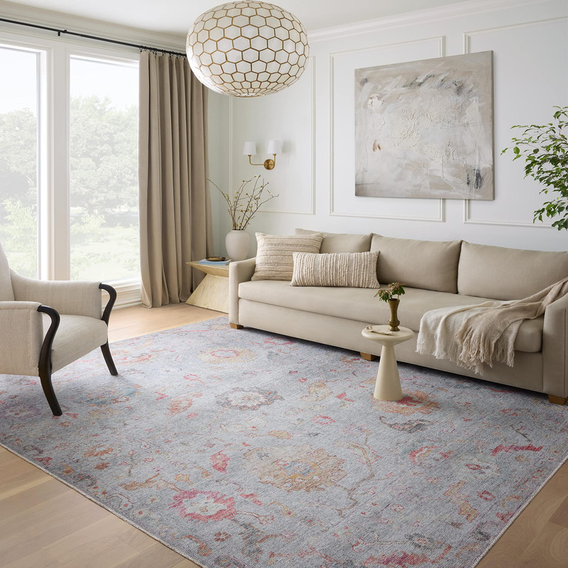 Loloi Elysium Collection Ely-04 Silver/Multi 3-6 X 5-6 Accent Rug gallery