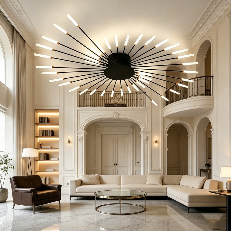 Modern Indoor Firework LED Ceiling Light Flush Mount Decor Dining Room Lighting gallery