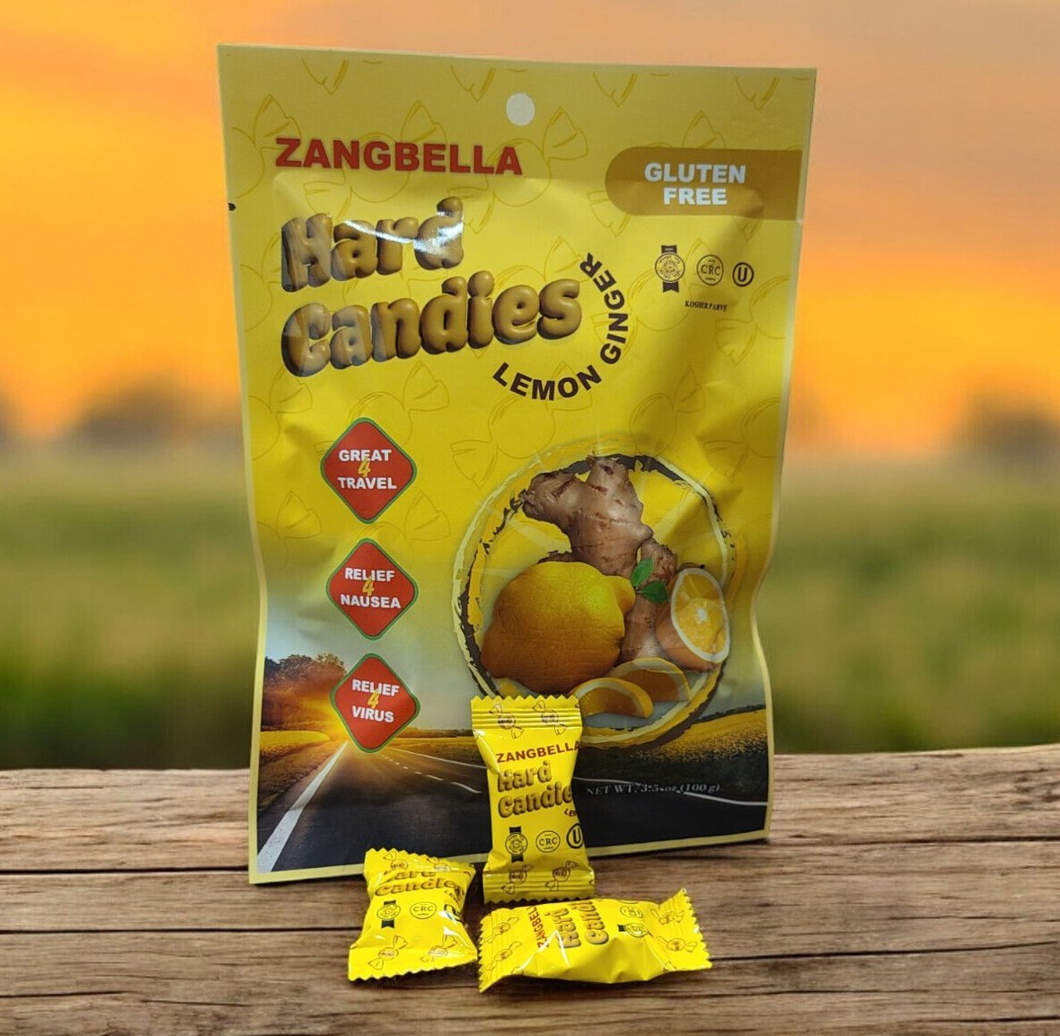 Pure Ginger Hard Candy Net 3.5 oz Made In Korea-USA SELLER gallery