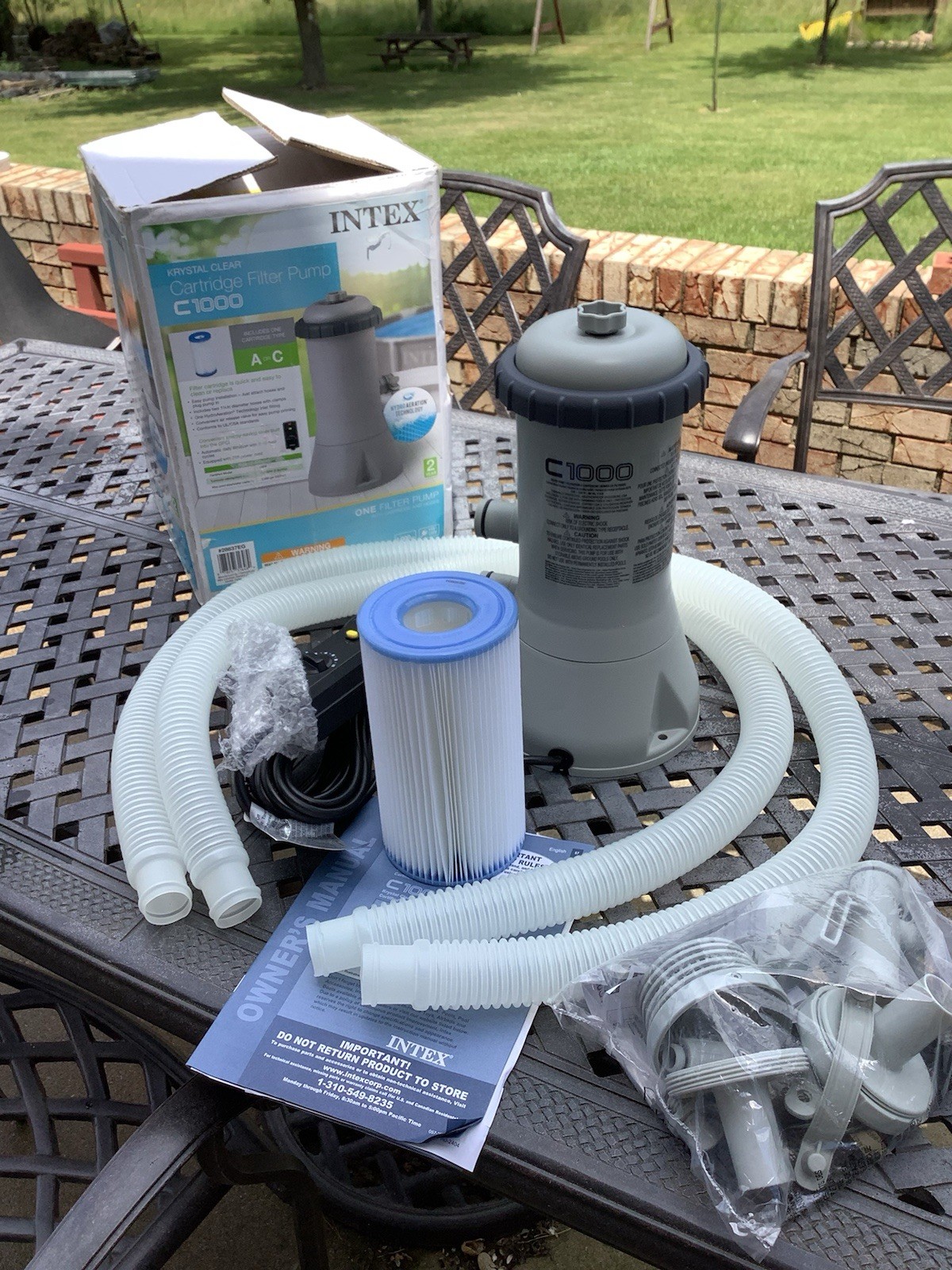 Intex 1000 GPH Gallon Per Hour Pool Filter Pump gallery