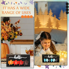 5 Pcs Hello Summer Interchangeable Sign Seasonal Sign Fall Winter Spring Tier…