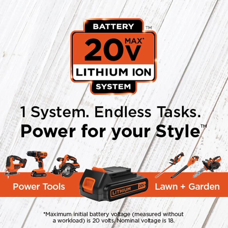 BLACK+DECKER 20V Max* Lithium Drill/Driver - BDCDD120C gallery