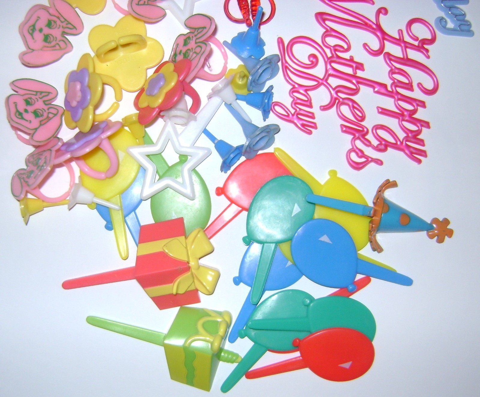 Vintage SPECIAL OCCASIONS CUPCAKE or CAKE PICKS 1980's??? Free Shipping! gallery