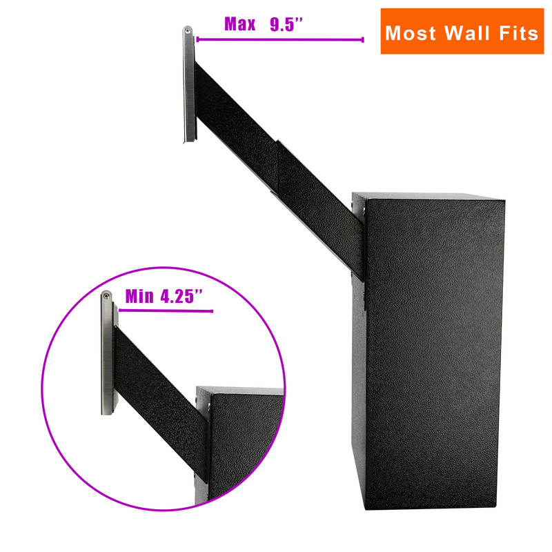 OPEN BOX Through-the-Wall Drop Box with Rainproof Cover & Adjustable Chute gallery
