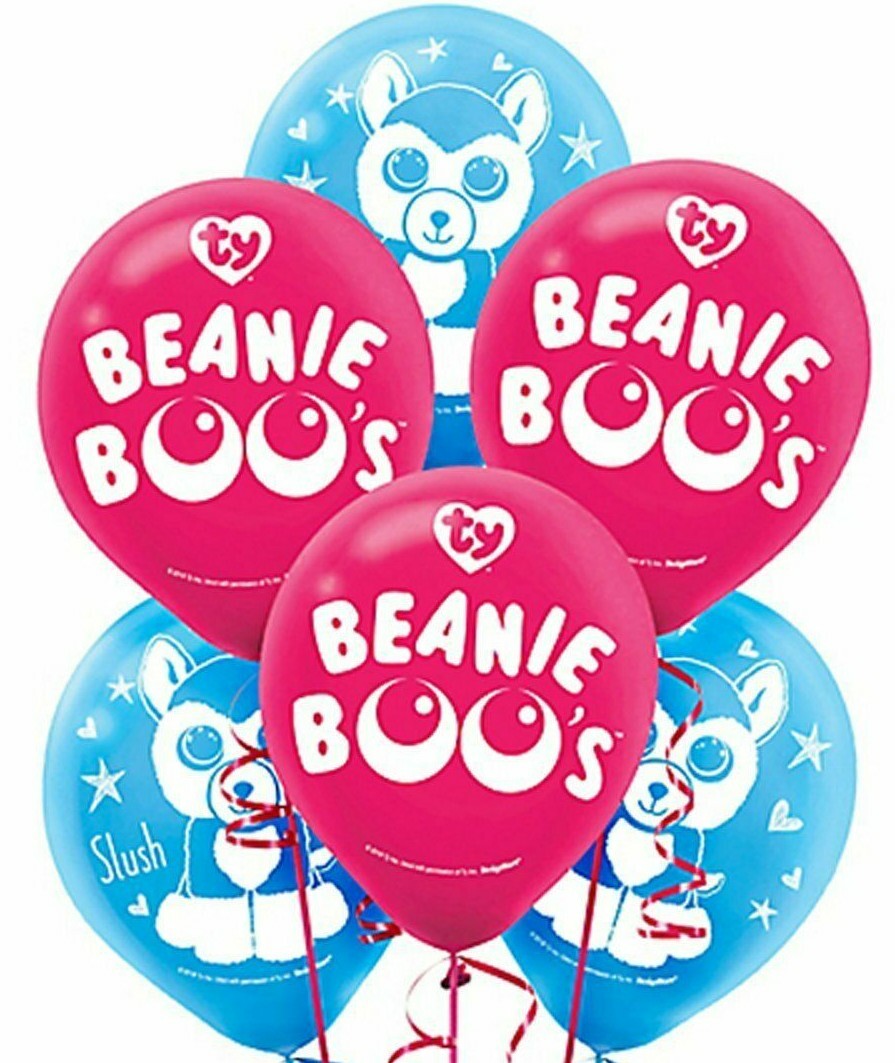 BEANIE BOOS Balloons 6 Helium Quality Latex Balloons FREE U.S. Ship gallery