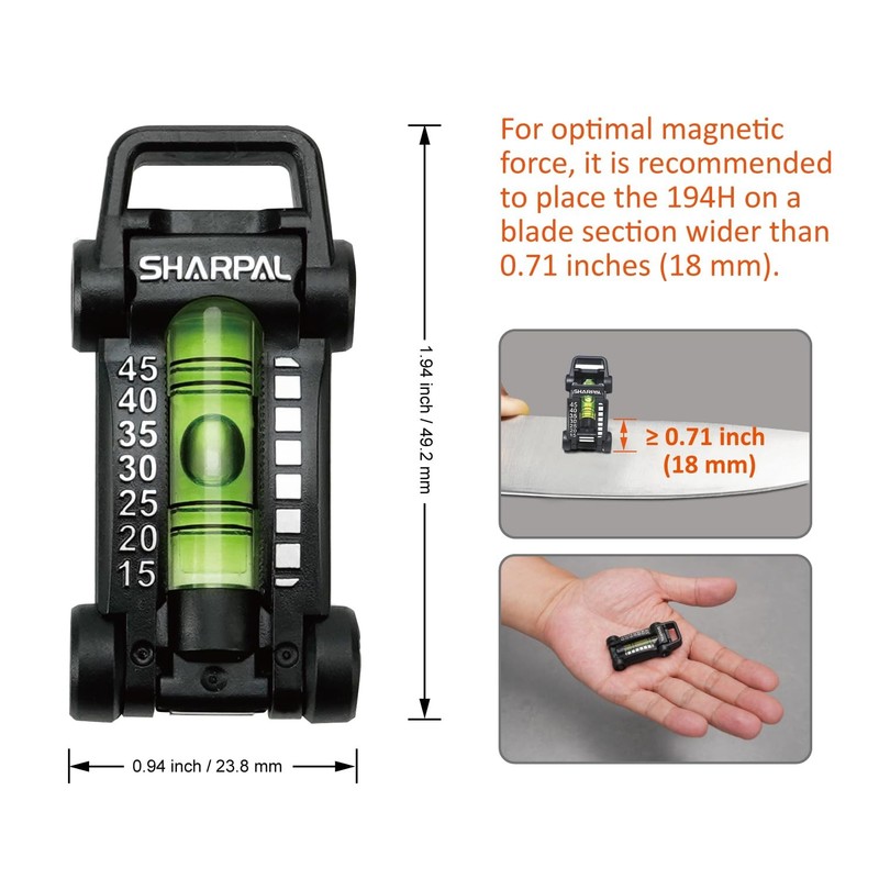 SHARPAL 194H Whetstone Knife Blade Sharpener Sharpening Stone Angle Guide, gallery
