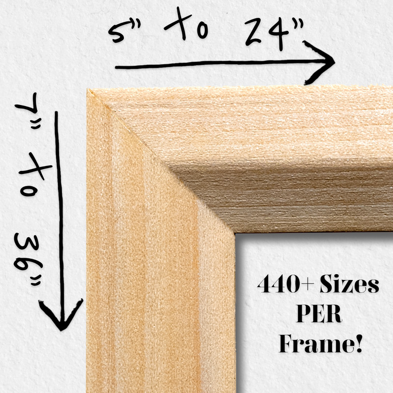US Art Frames 1.25" Withered Ash MDF Wall Decor Picture Frame S-B gallery