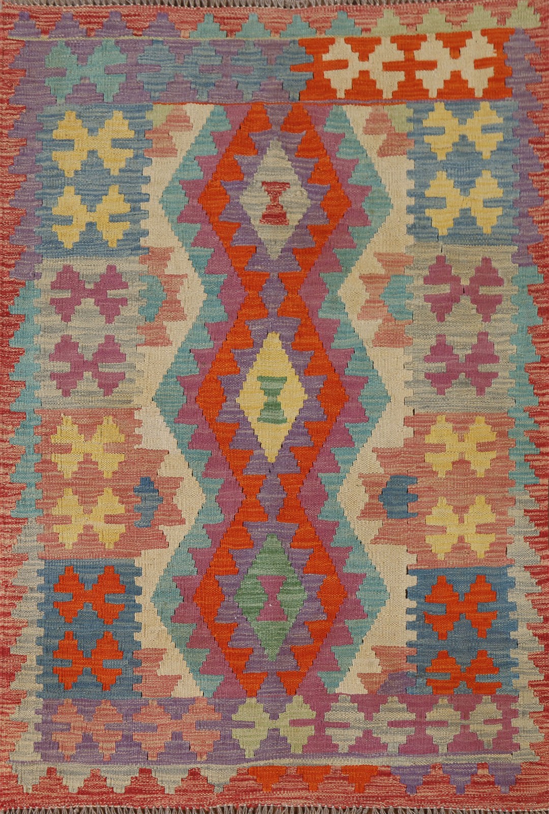 Tribal Traditional Reversible Hand-woven Wool Kilim Oriental Accent Rug 3x5 gallery