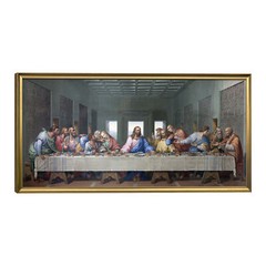 Framed Canvas Prints the Last Supper by Leonardo Da Vinci Classic Jesus Art