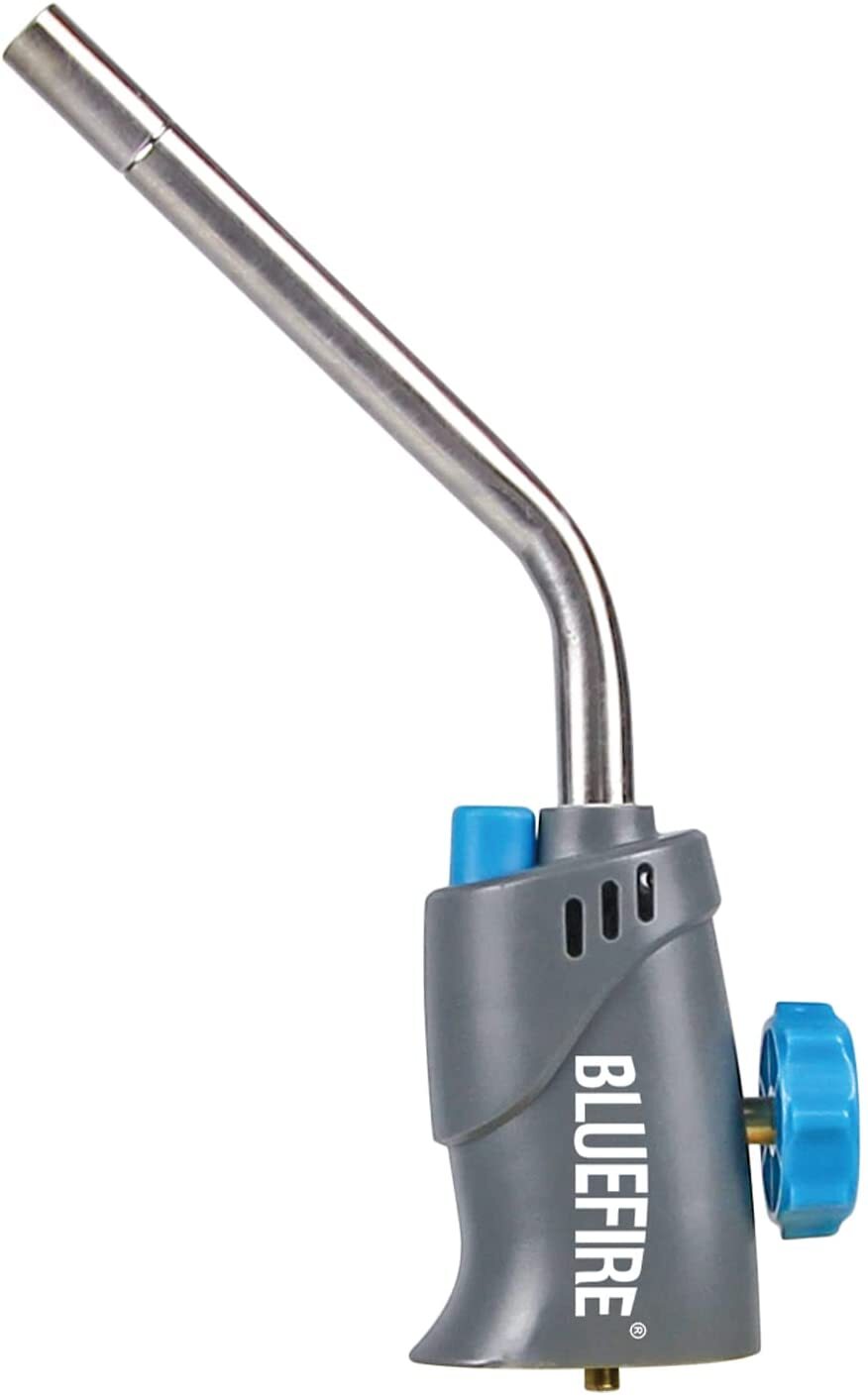 BLUEFIRE Extend Tube Trigger Start Gas Welding Torch Head for Propane & MAP PRO gallery