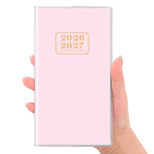 Pocket Calendar 2026-2027, Monthly Planner Jan 2026- Dec 2027 for Purse, Pink gallery