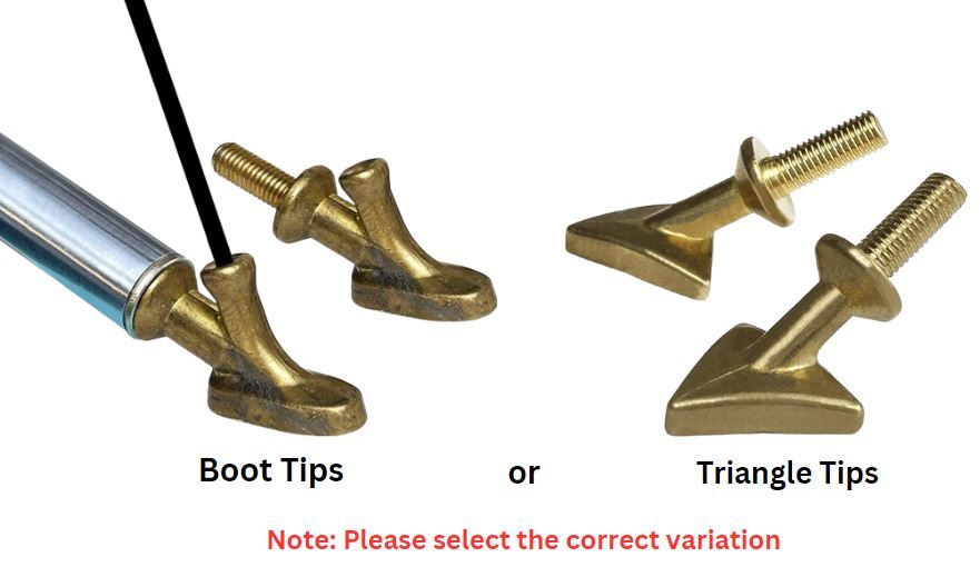 Plastic Welder Boot or Triangle Tips for Jounjip or Gino Brand Kit 2 Pieces gallery