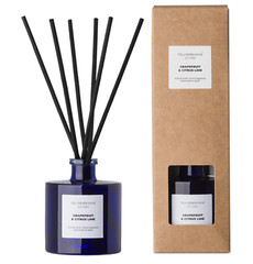 Vila Hermanos Grapefruit Citrus Lime REED DIFFUSER 3.38oz Blue Lasts 1.5 Months