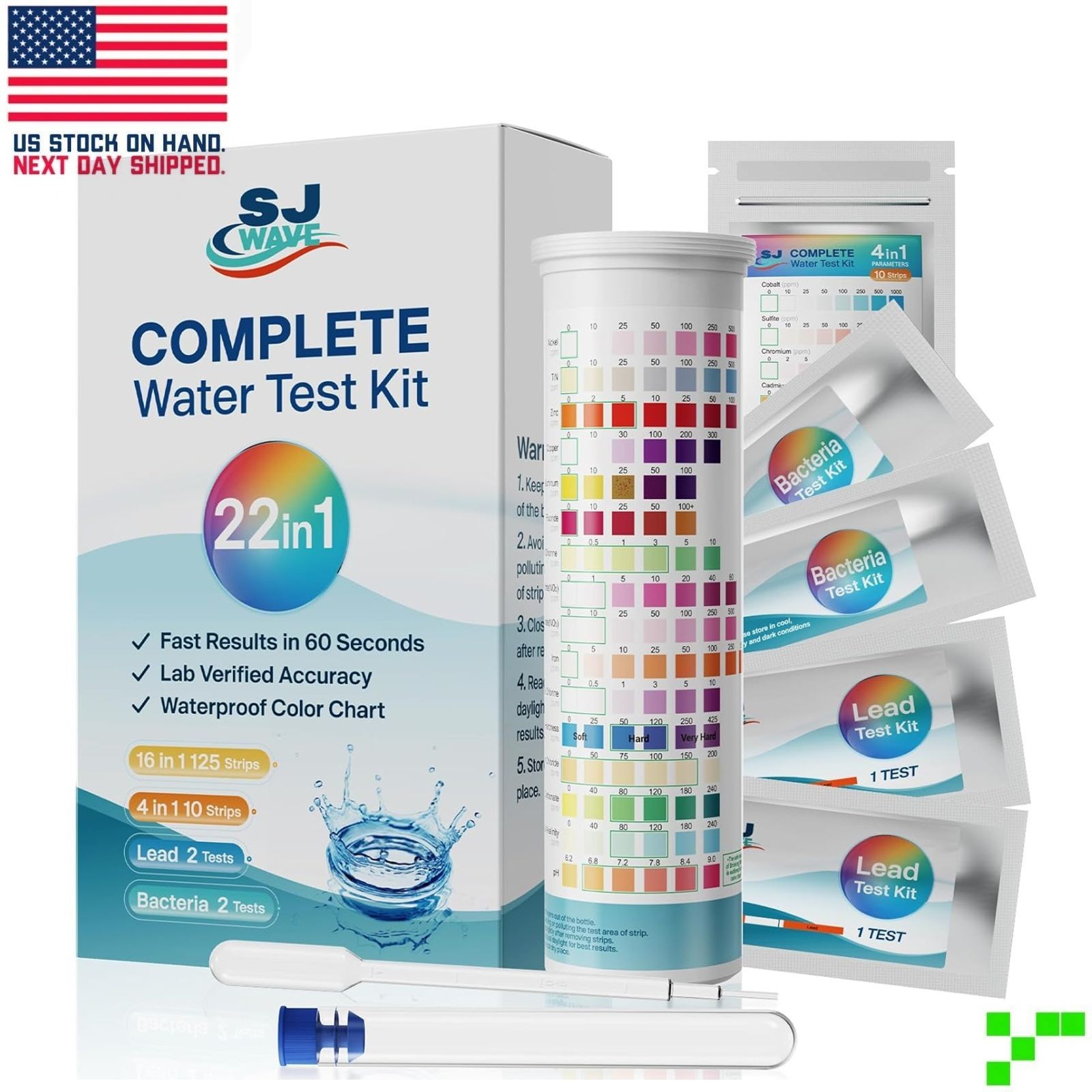 22 in 1 Water Test Kit for Lead, Fluoride, Chlorine, Hardness, Iron gallery