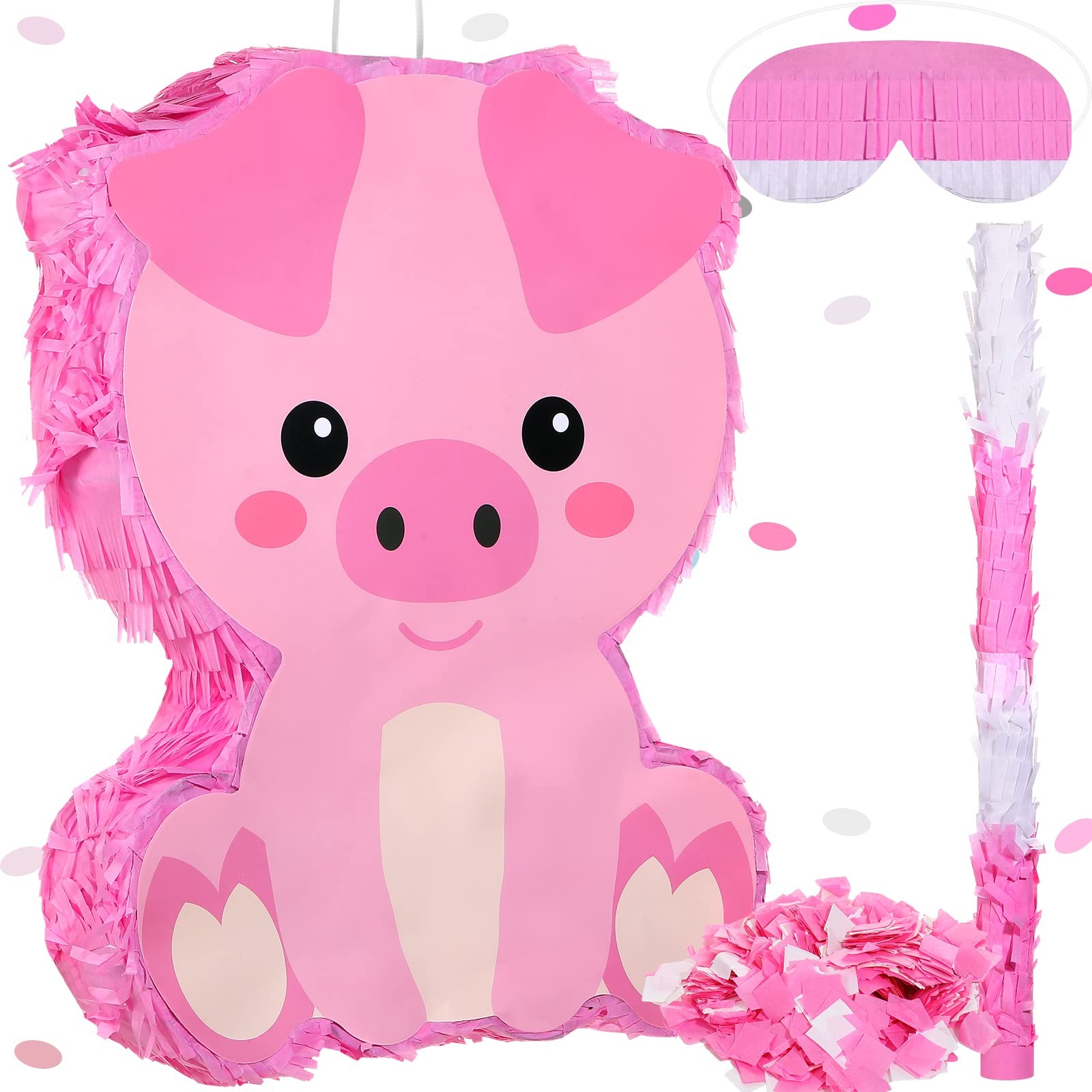 Sratte Piata Bundle A Blindfold And Bat 16 X 12 X 3 Inches Cute Animal Piata gallery