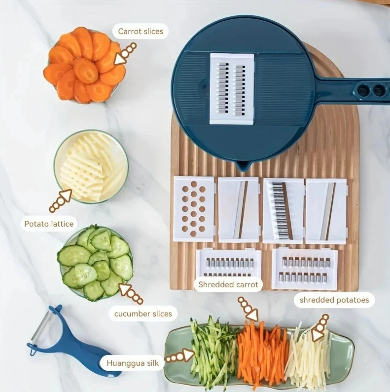 9-in-1 Vegetable Cutter Multi-Functional Slicer Grater Kitchen Tool NEW gallery