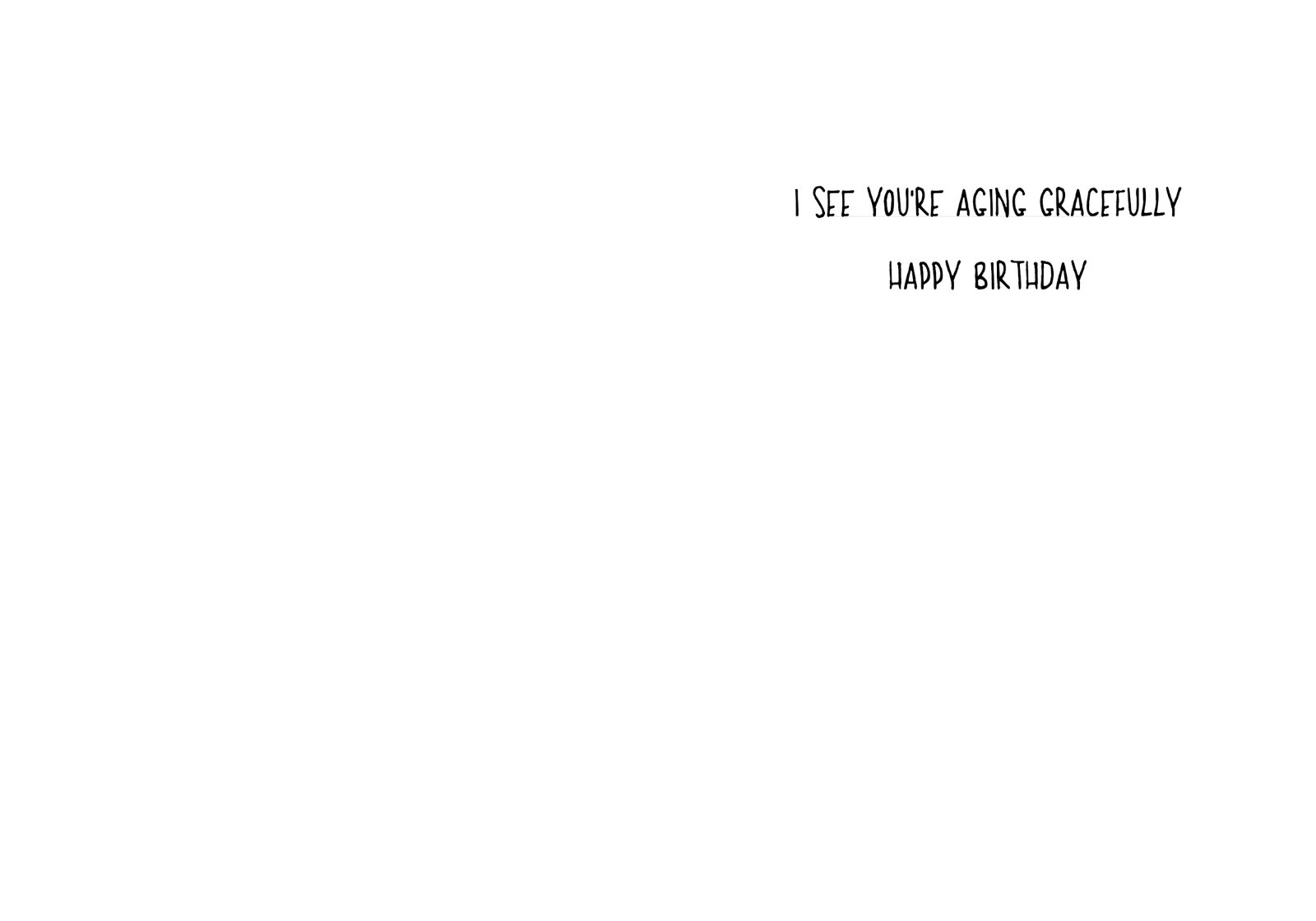 5x7 Card Greeting/ Graceful | Humorous Funny Birthday Card RB gallery