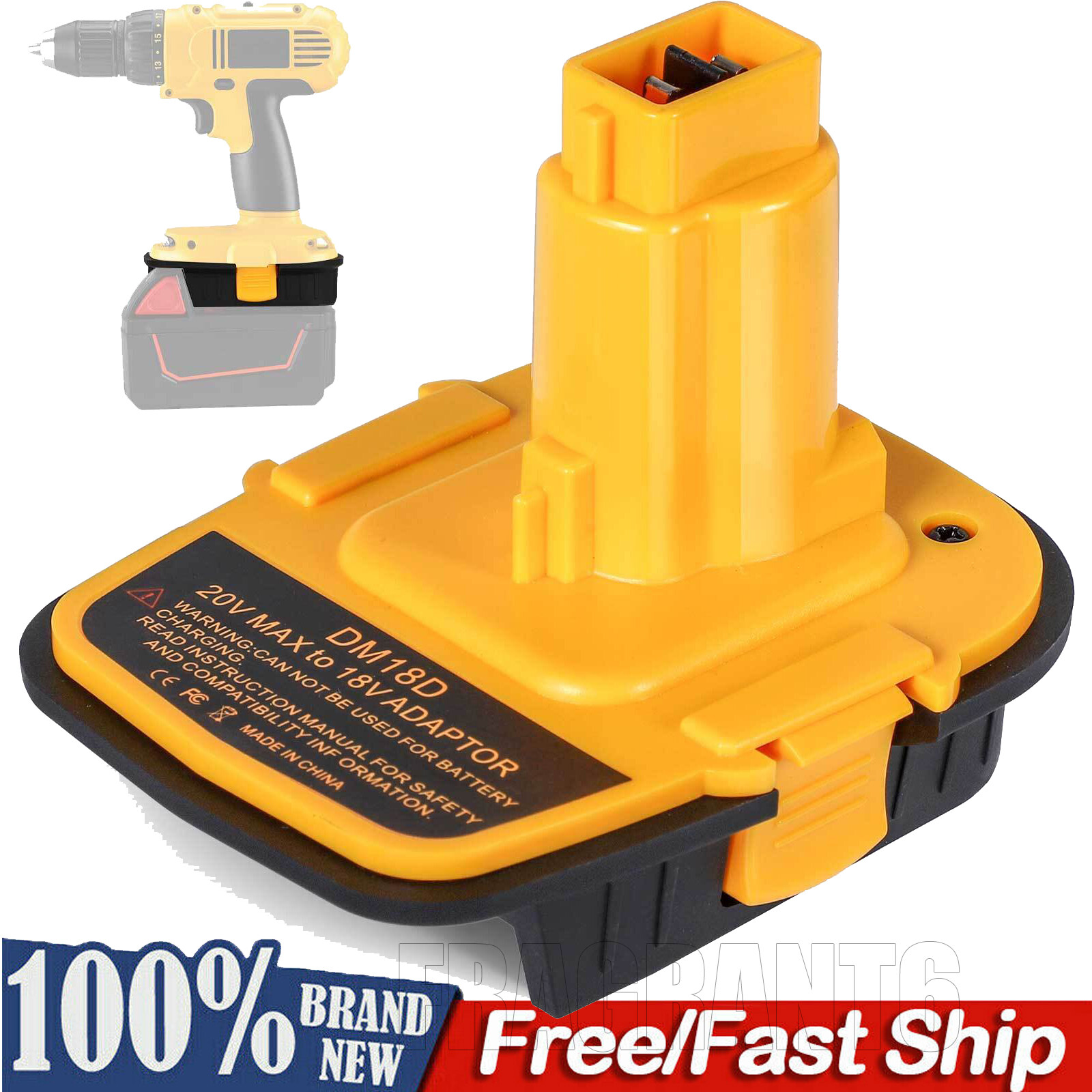 Adapter for Dewalt for Milwaukee Li-ion Battery to for Dewalt Ni-Cad Battery gallery