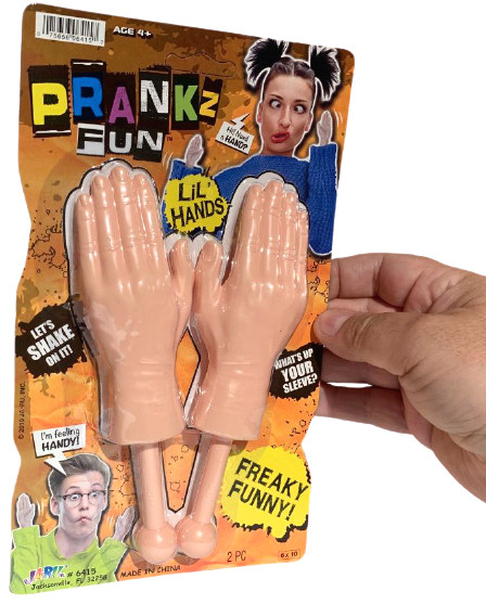 Funny TINY HANDS Mini Little Prank Joke Costume Toy Gag Gift Trick Up Sleeves 2 gallery