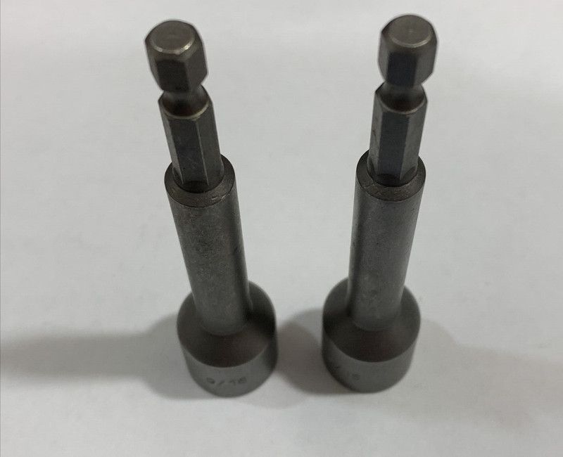 New 9/16" NUT DRIVER w/ Quick Release Hex Shank Lot of 2 FREE SHIPPING gallery