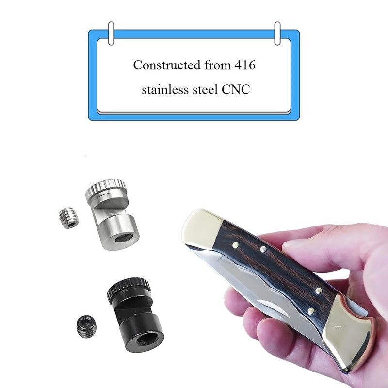 Thumb Stud Replacement Bar Sliver Black 0.40 inch, Sliver/Black-2 Sets gallery