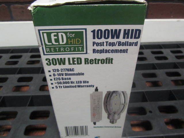 Light Efficient Design LED-8083E40 Post Top LED For HID Retrofit, 4000k, E26. gallery