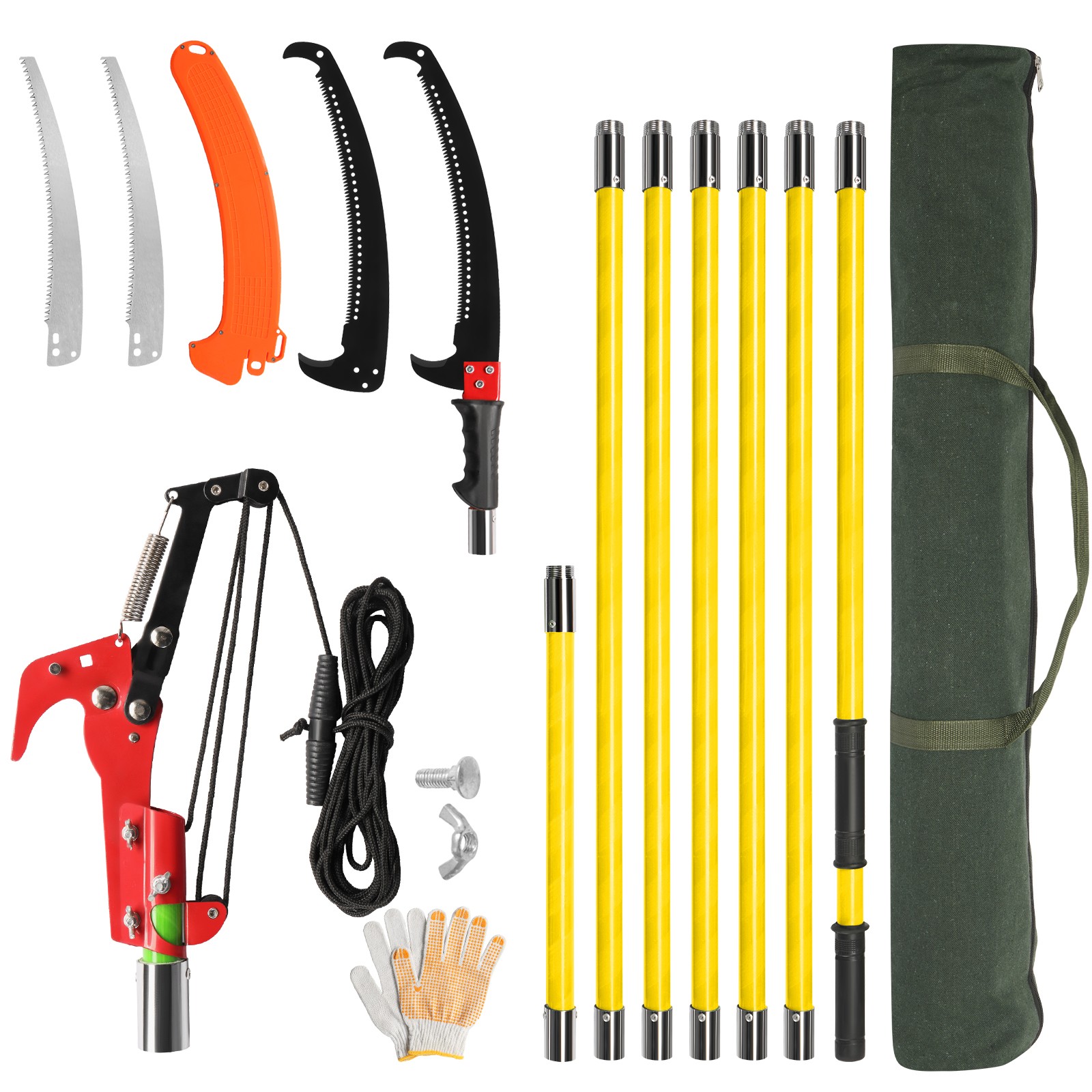 Tree Pruner Pole Saw 24 FT Detached Trimmer Saw Telescopic gallery