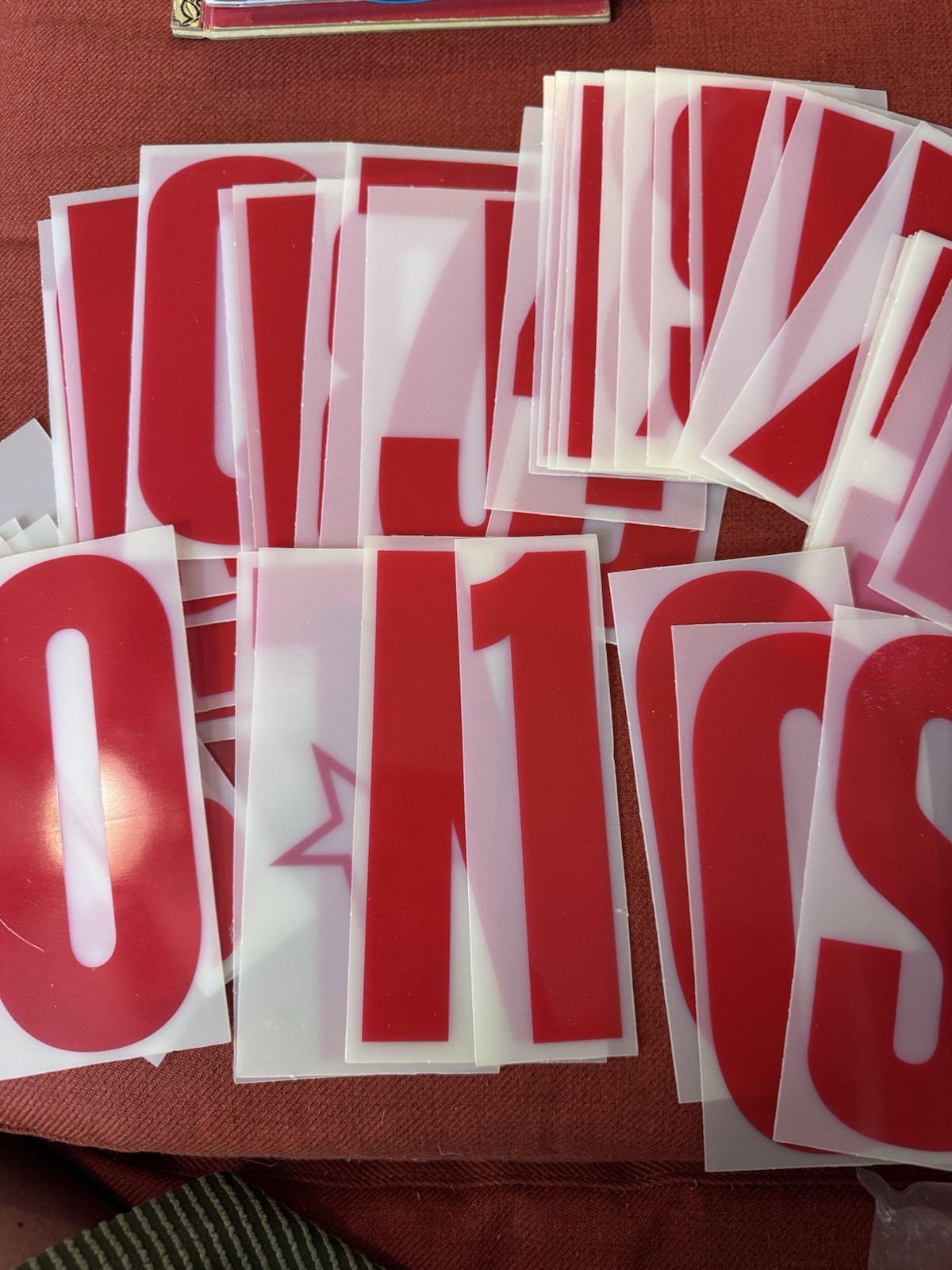 Vintage Marquee letters, Numbers, Punctuation, red and white gallery