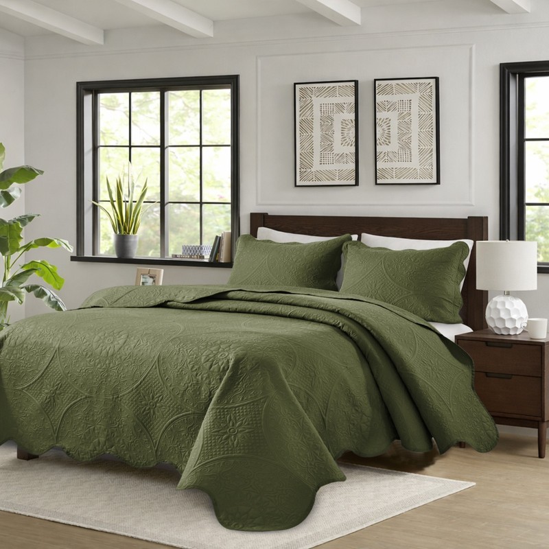 Lightweight Summer Bedspread Sets Soft Reversible Quilt Bedding Twin Queen King gallery