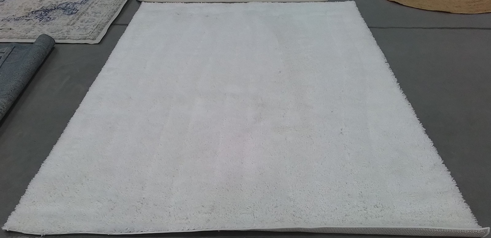 WHITE 6'-7" x 9'-0" Back Stain Rug, Reduced Price 1172798280 AUG200A-6 gallery
