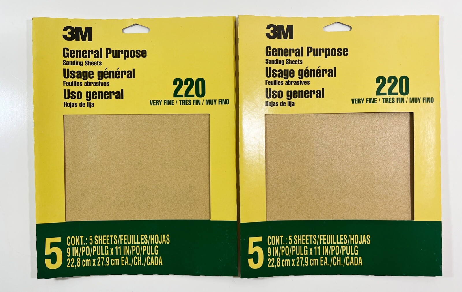 3M General-Purpose 9 In. x 11 In. 220 Grit Very Fine Sandpaper (2 PACKS OF 5) gallery