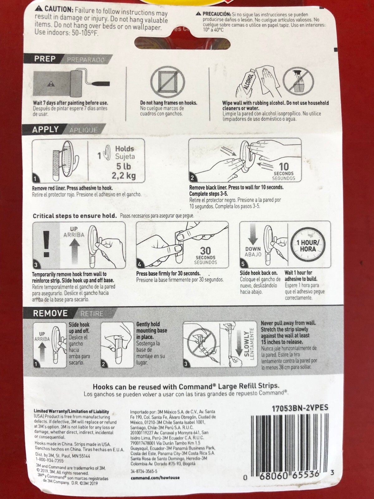 (4) PACK 3M 17053BN COMMAND DESIGNER LARGE HOOK HOLDS 5 lb. DECORATIVE SILVER gallery