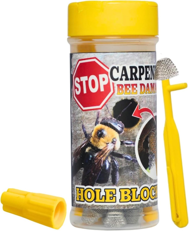 Carpenter Bee Traps for Outside – ® (30 Count) Trap & Repellent Kit for Wood, Mu gallery