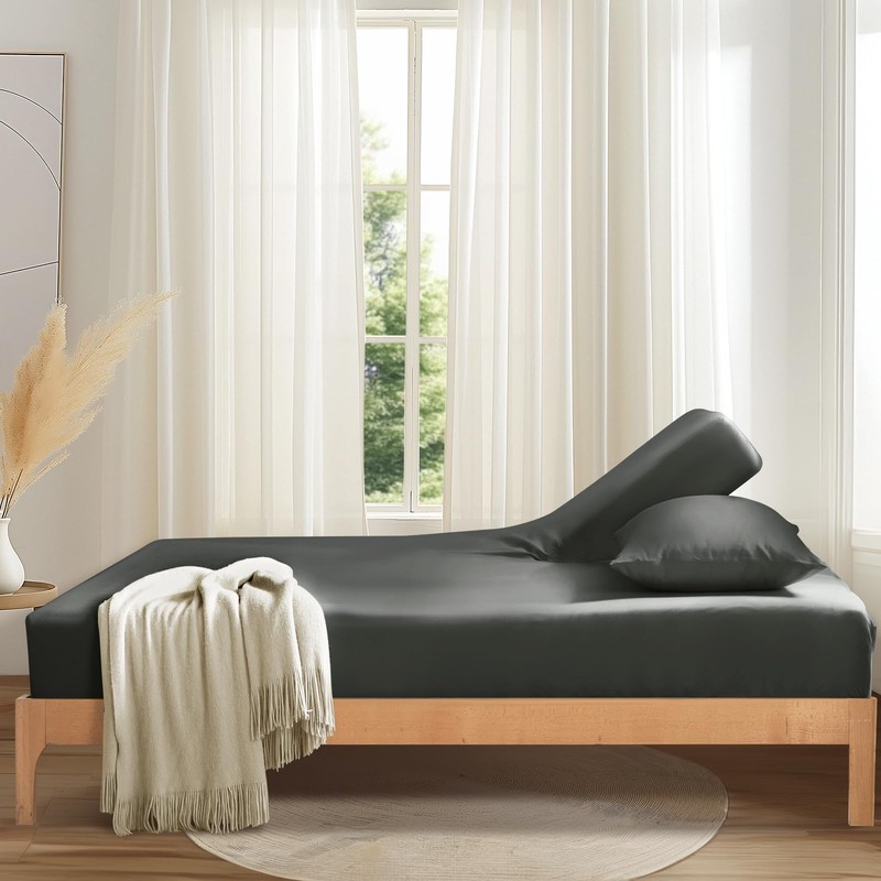 Split Top King Fitted Sheet Only for Adjustable Bed Ultra-Soft Microfiber 34 ... gallery