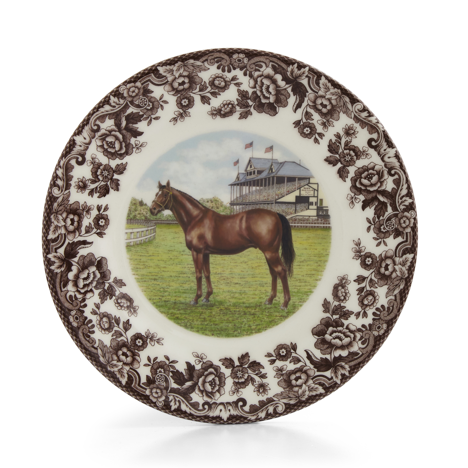 Spode Woodland Salad Plate - Thoroughbred Horse gallery