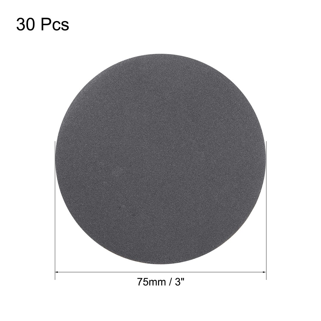 30pcs 3 inch Wet Dry Disc 400 Grit Hook and Loop Sanding Disc Silicon Carbide gallery