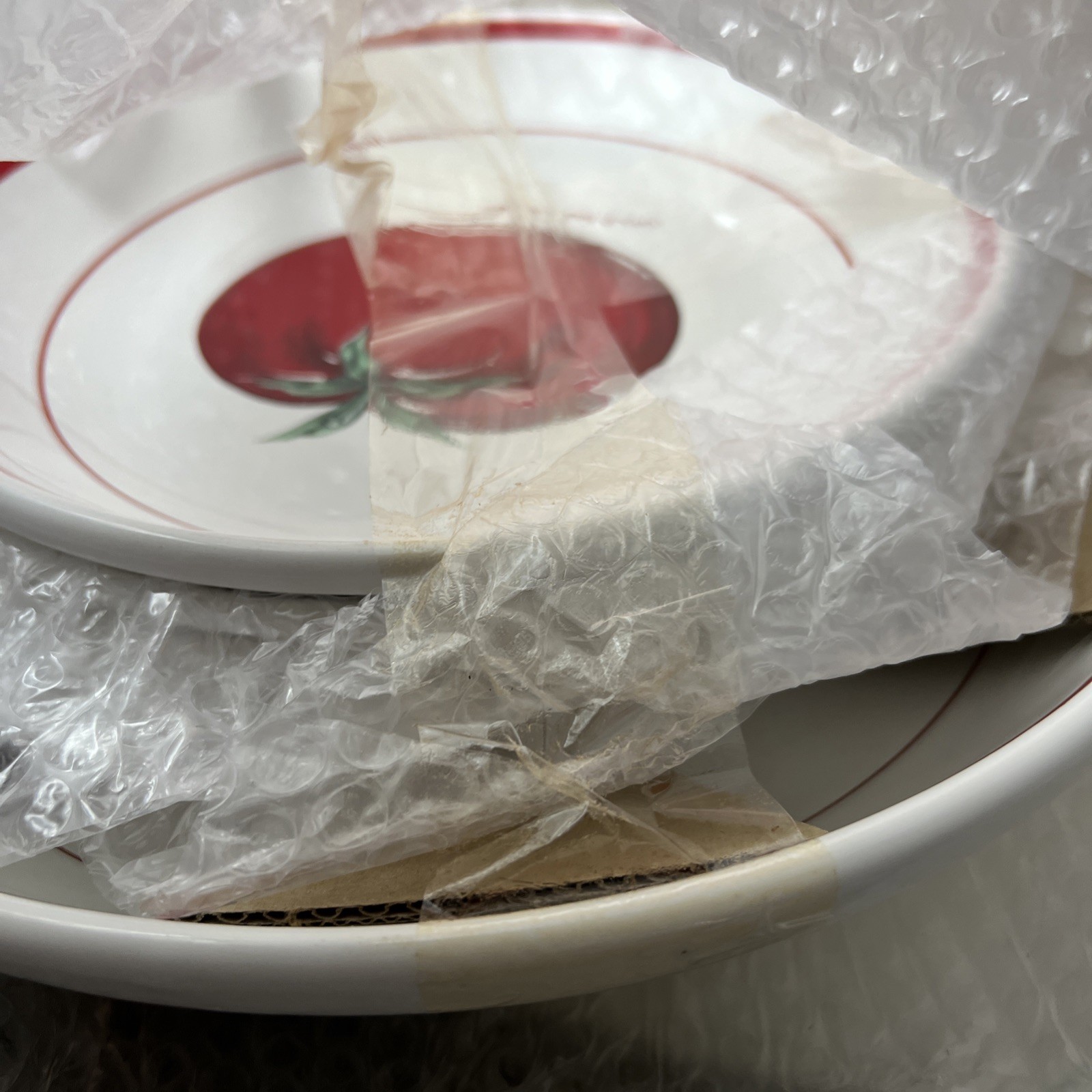 NEW Sun Dried Tomato Five Piece Pasta BOWLS Set Over and Under Italy NIOB gallery