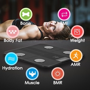 USB Recharable Bathroom Scale for Body Weight, Digital Weight gallery