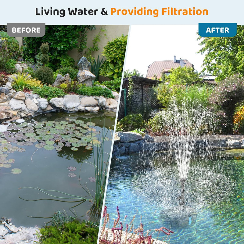 25W Solar Pond Pump with Filter Kit for Garden Waterfalls and Fountains gallery