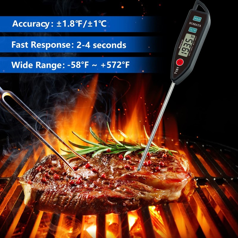 BOMATA Digital Water Thermometer for Water, Liquid, Candle and Cooking. Insta... gallery