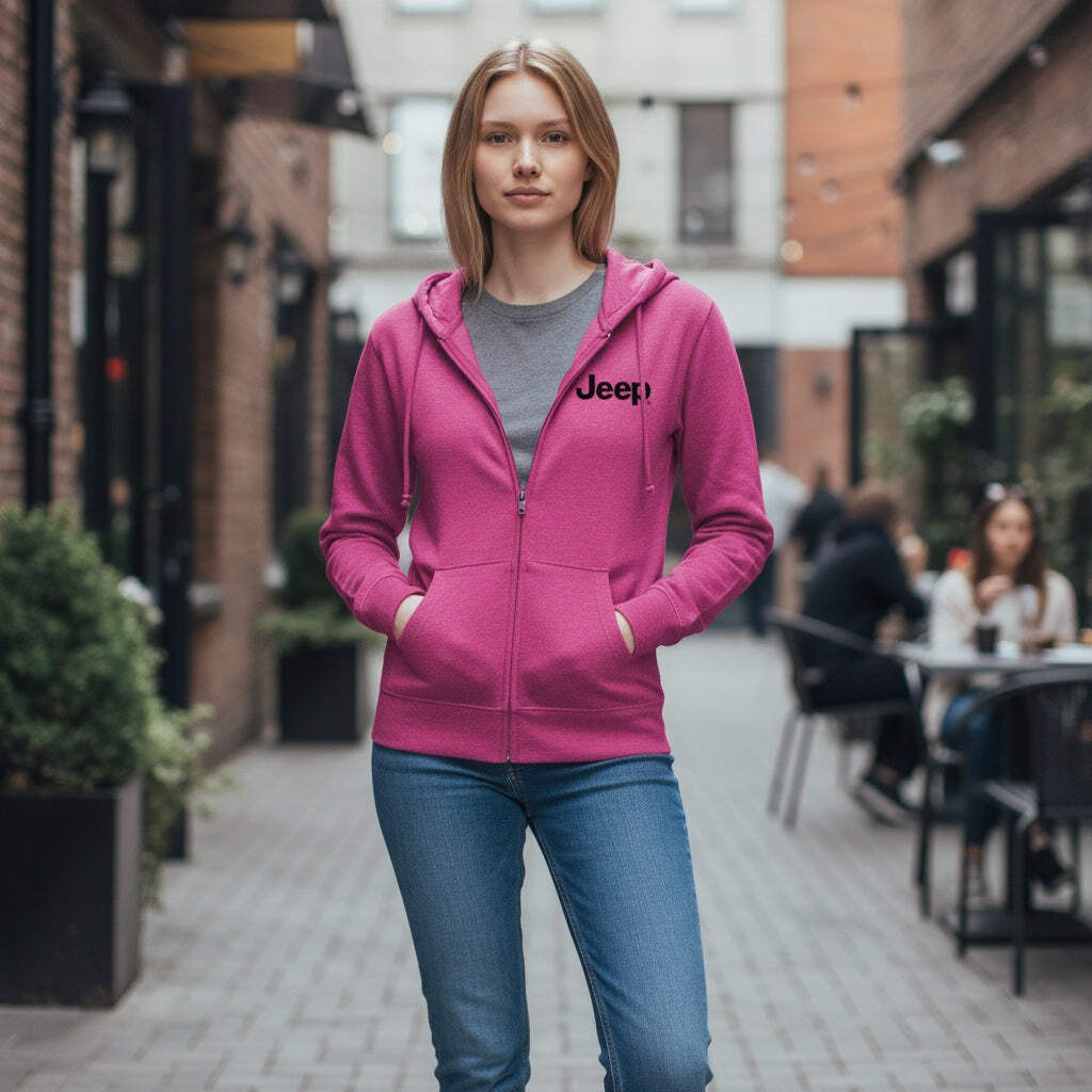 Ladies Jeep® Text Zip Hoodie gallery