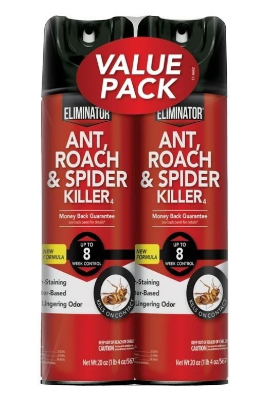 Eliminator Ant, Roach & Spider Killer4, Aerosol Spray, 2/20-Ounce gallery