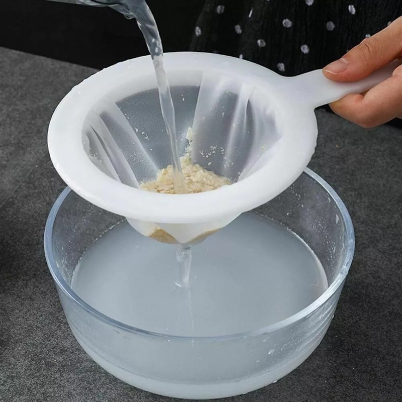4Pcs Ultra-Fine Nylon Mesh Strainer Soy Milk Coffee Juice 100 Mesh Filter Spoon. gallery
