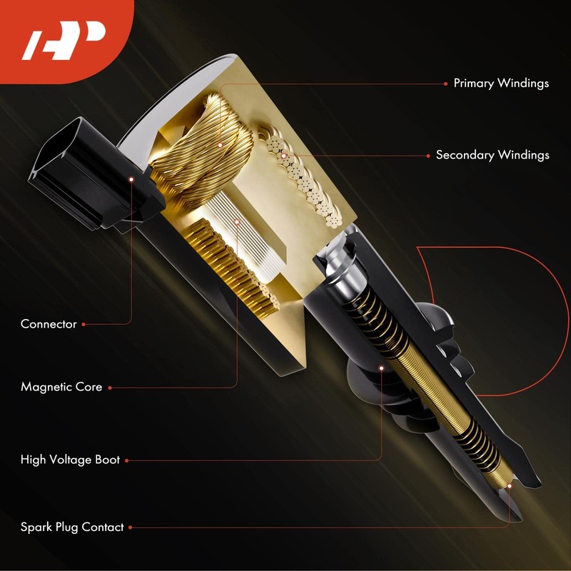 A-Premium Ignition Coil Packs Compatible Audi Volkswagen Vehicles - A3 gallery