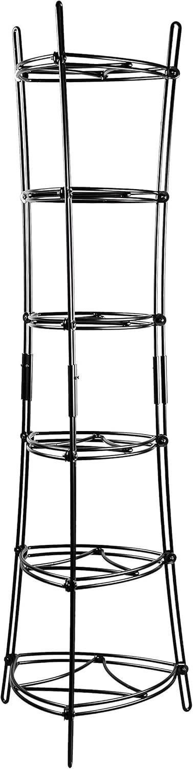 Lodge 6-Tier, Kitchen and Pantry Cast Iron Cookware Storage Organizing Black gallery