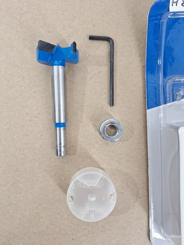 ​Kreg Concealed Hinge Jig 35mm Cabinet Door Drill Guide KHI-HINGE Open Box Compl gallery