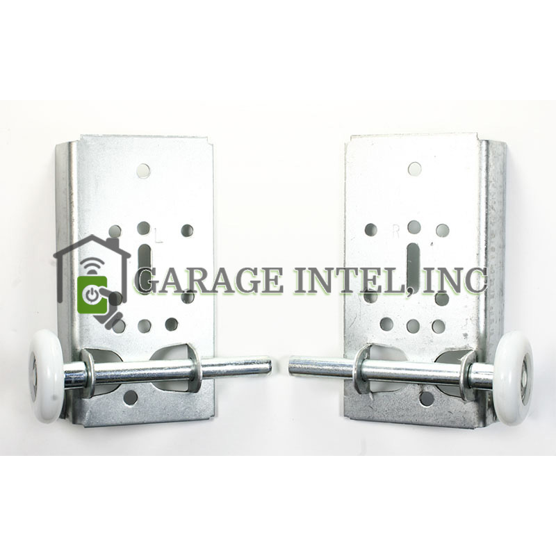 Garage Door Bottom Brackets Set Fixture with 11 Ball Nylon Rollers gallery