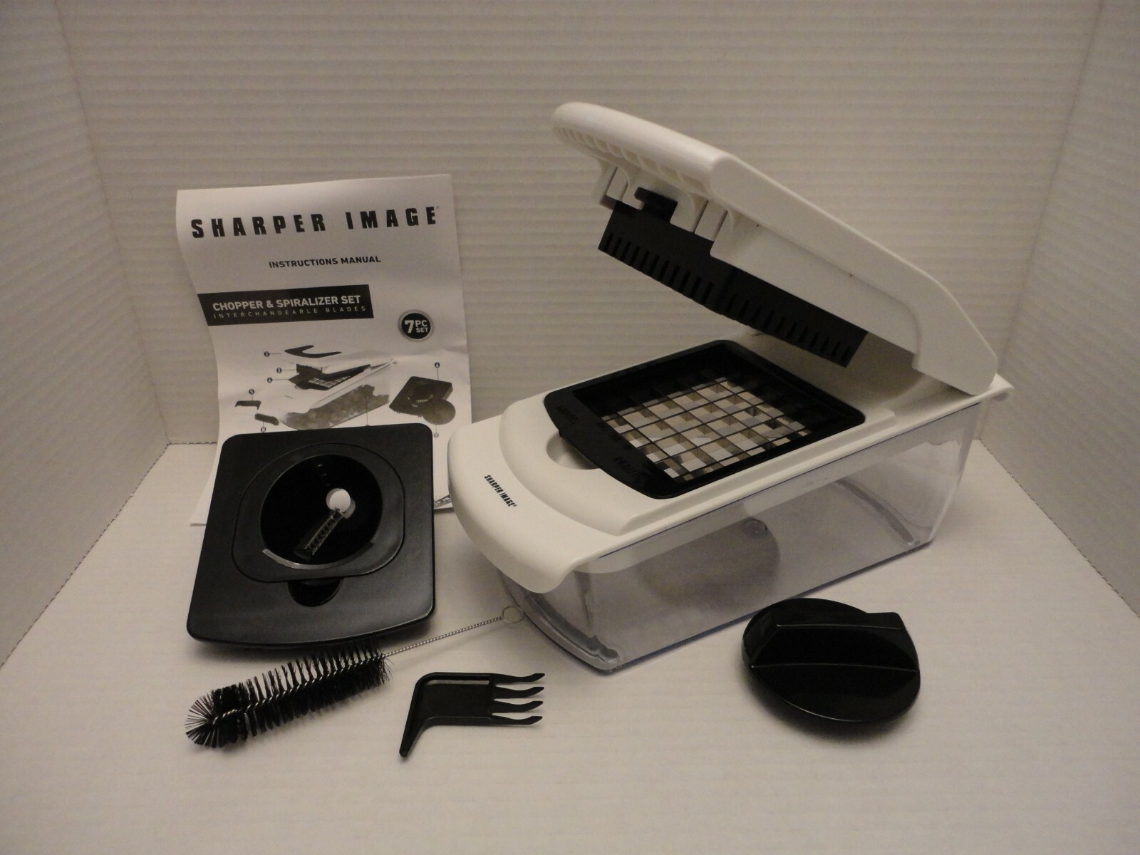 7 Pcs Set Kit Kitchen Vegetable Fruit Chopper Spiralizer Food Cut Chop Container gallery